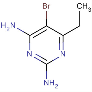 Structure of 2,4-Pyrimidinediamine, 5-bromo-6-ethyl-