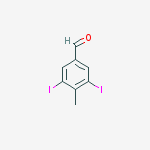 3,5-Diiodo-4-methylbenzaldehyde结构式