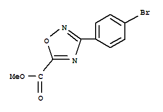 Structure of Ethyl 3-(4-bromophenyl)-1,2,4-oxadiazole-5-carboxylate