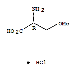 Structure of D-Serine, O-methyl-,hydrochloride (1:1)