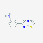 3-imidazo[2,1-b][1,3]thiazol-6-ylaniline结构式