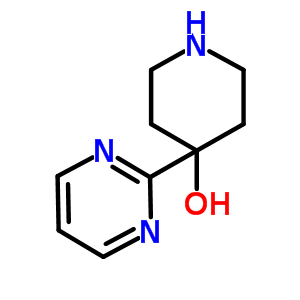 Structure of 4-(2-PYRIMIDINYL)-4-PIPERIDINOL