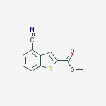 Structure of Methyl 4-cyanobenzo[b]thiophene-2-carboxylate