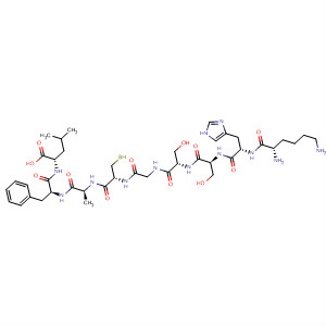 Structure of L-Leucine,L-lysyl-L-histidyl-L-seryl-L-serylglycyl-L-cysteinyl-L-alanyl-L-phenylalanyl-