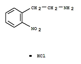 2-(2-硝基苯基)乙胺盐酸盐结构式