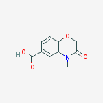 Structure of 4-METHYL-3-OXO-3,4-DIHYDRO-2H-1,4-BENZOXAZINE-6-CARBOXYLIC ACID