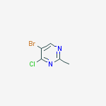 5-Bromo-4-chloro-2-methylpyrimidine结构式