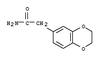 Structure of 1,4-Benzodioxin-6-acetamide,  2,3-dihydro-