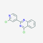 4-chloro-2-(2-chloro-pyridin-4-yl)-quinazoline结构式