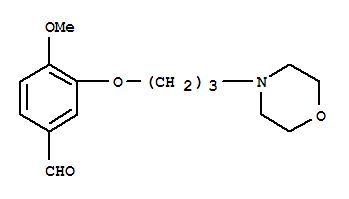 Structure of 4-Methoxy-3-[3-(4-morpholinyl)propoxy]benzaldehyde