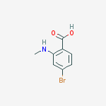 Structure of 4-bromo-2-(methylamino)benzoic acid