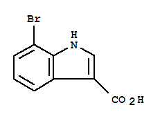 Structure of 7-BROMO-1H-INDOLE-3-CARBOXYLIC ACID