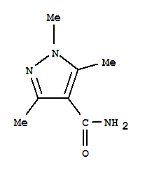 Structure of 1H-Pyrazole-4-carboxamide,1,3,5-trimethyl-