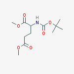 Structure of Dimethyl 2-[(2-methylpropan-2-yl)oxycarbonylamino]pentanedioate