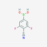 Structure of 4-CYANO-3,5-DIFLUOROPHENYLBORONIC ACID
