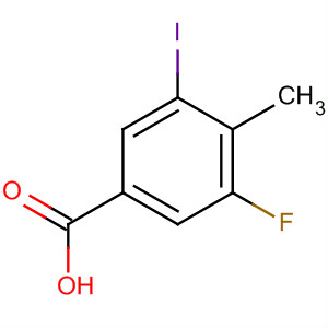 Structure of 3-fluoro-5-iodo-4-methylbenzoic acid