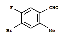 Chemical structure of 4-BROMO-5-FLUORO-2-METHYLBENZALDEHYDE