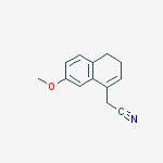 Structure of 7-methoxy-3,4-dihydro-1-naphthalenylacetonitrile