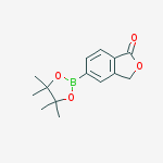 Structure of 5-(4,4,5,5-tetramethyl-1,3,2-dioxaborolan-2-yl)isobenzofuran-1(3H)-one