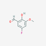 Structure of Benzaldehyde, 5-fluoro-2-hydroxy-3-methoxy-