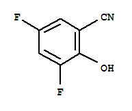 Structure of 3,5-DIFLUORO-2-HYDROXYBENZONITRILE