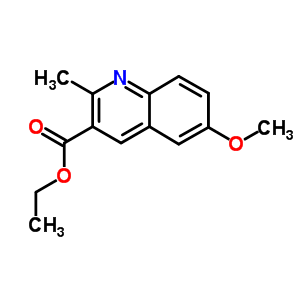 Structure of 6-METHOXY-2-METHYLQUINOLINE-3-CARBOXYLIC ACID ETHYL ESTER
