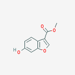 Structure of methyl 6-hydroxybenzofuran-3-carboxylate