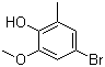 Structure of 4-BROMO-6METHYL-2-METHOXY PHENOL