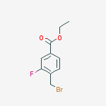Structure of 4-BroMoMethyl-3-fluorobenzoic acid ethyl ester