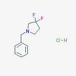 Structure of 1-benzyl-3,3-difluoropyrrolidine hydrochloride
