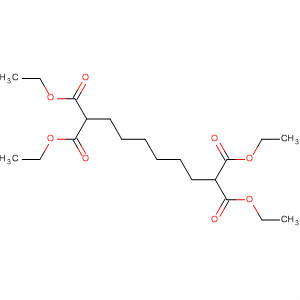 Structure of 1,1,8,8-Octanetetracarboxylic acid, tetraethyl ester