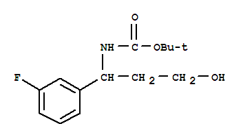 Structure of 3-N-BOC-AMINO-3-(3-FLUOROPHENYL)-1-PROPANOL