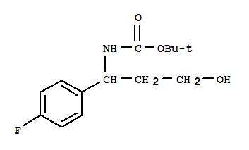 Structure of 3-N-BOC-AMINO-3-(4-FLUORO-PHENYL)-PROPAN-1-OL
