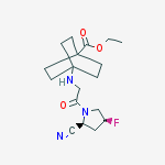 Structure of Ethyl 4-[[2-[(2s,4s)-2-cyano-4-fluoropyrrolidin-1-yl]-2-oxoethyl]amino]bicyclo[2.2.2]octane-1-carboxylate