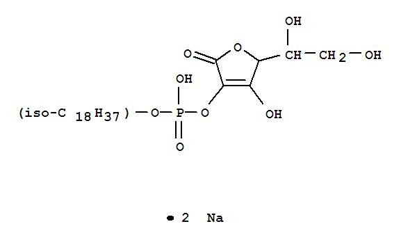 L-Ascorbicacid, 2-(isooctadecyl hydrogen phosphate), disodium salt (9CI)结构式