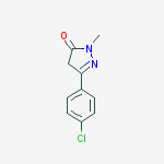 Structure of 5-(4-CHLOROPHENYL)-2,4-DIHYDRO-2-METHYL-3H-PYRAZOL-3-ONE