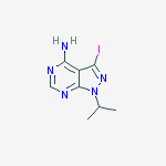 Structure of 3-Iodo-1-isopropyl-1H-pyrazolo[3,4-d]pyrimidin-4-amine