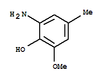 Structure of Phenol,  2-amino-6-methoxy-4-methyl-