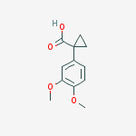 Structure of 1-(3,4-DIMETHOXY-PHENYL)-CYCLOPROPANECARBOXYLIC ACID