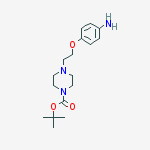 Structure of 4-[2-(4-Aminophenoxy)ethyl]-1-(tert-butoxycarbonyl)piperazine