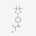 4-(2-Bromoacetamido)phenylboronic acid, pinacol ester结构式