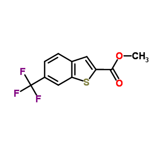 6-三氟甲基苯并[B]噻吩-2-甲酸甲酯结构式