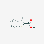 Methyl 6-fluoro-3-methylbenzo[b]thiophene-2-carboxylate结构式