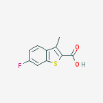 Structure of 6-Fluoro-3-methylbenzo[b]thiophene-2-carboxylic acid