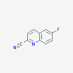 6-Fluoroquinoline-2-carbonitrile结构式