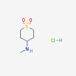 Structure of (1,1-DIOXIDOTETRAHYDRO-2H-THIOPYRAN-4-YL)METHYLAMINE, 95%