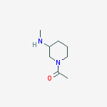 1-ACETYL-3-(METHYLAMINO)PIPERIDINE结构式