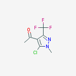 1-[5-chloro-1-methyl-3-(trifluoromethyl)-1h-pyrazol-4-yl]ethanone结构式