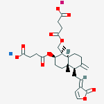 Structure of Potassium;sodium;4-[[(1r,2r,4as,5r,8as)-2-(3-carboxylatopropanoyloxy)-1,4a-dimethyl-6-methylidene-5-[(2e)-2-(2-oxofuran-3-ylidene)ethyl]-3,4,5,7,8,8a-hexahydro-2h-naphthalen-1-yl]methoxy]-4-oxobutanoate