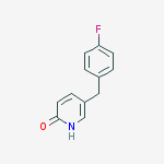 2(1H)-PYRIDINONE, 5-[(4-FLUOROPHENYL)METHYL]-结构式